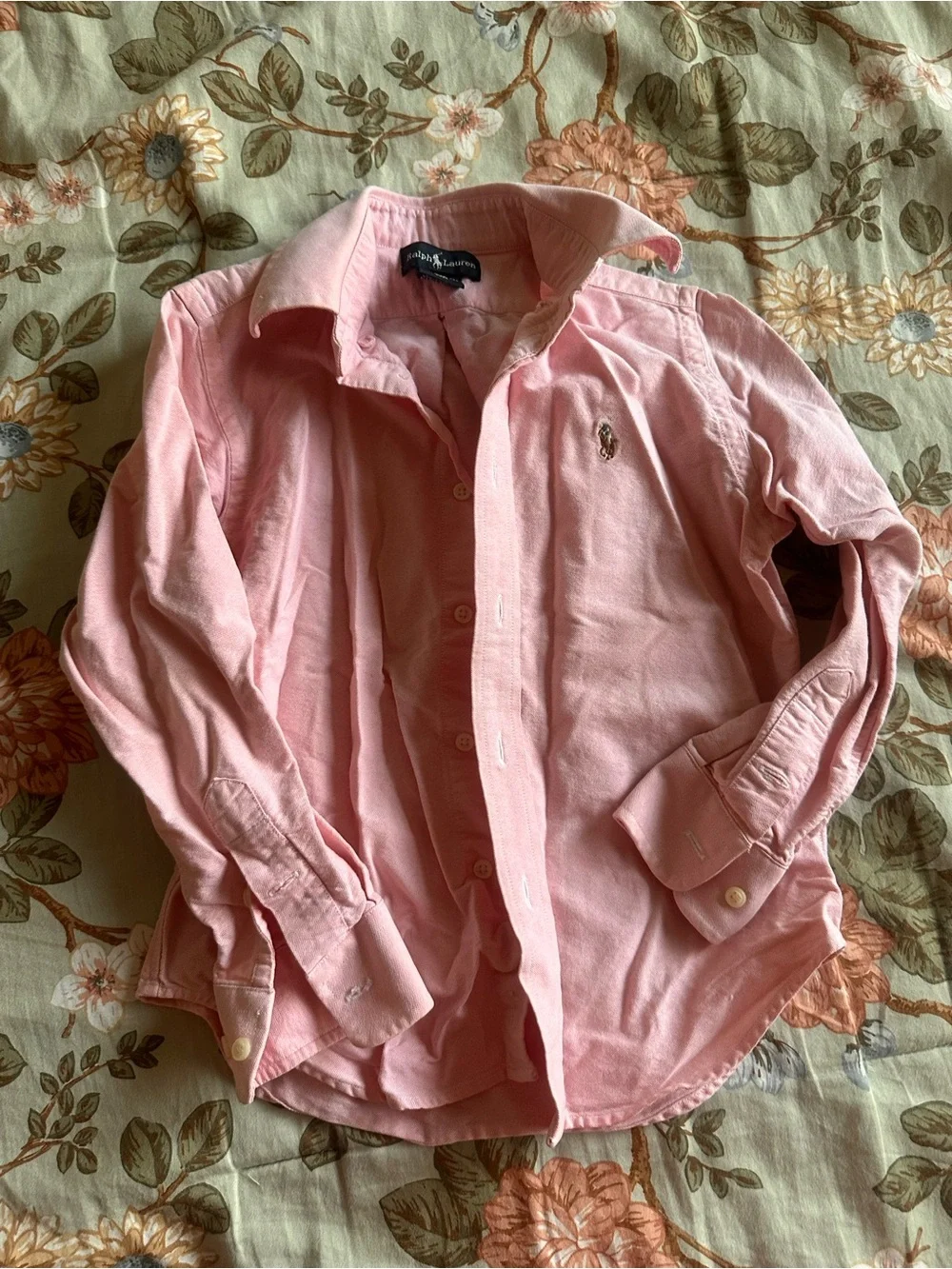 Ralph Lauren Light Pink Oxford Button-Down Shirt 5t girls